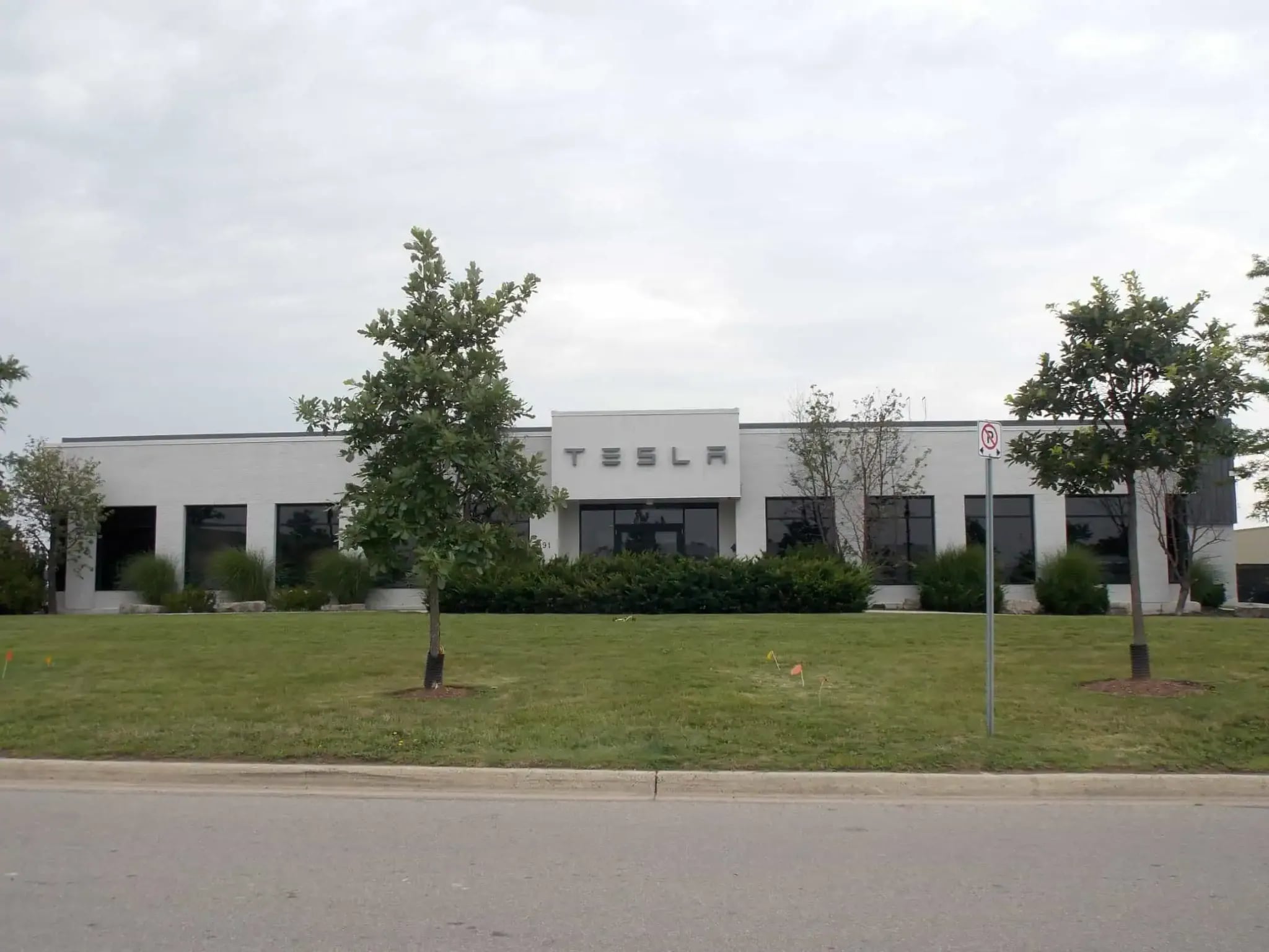 Architectural finishes on an institutional building