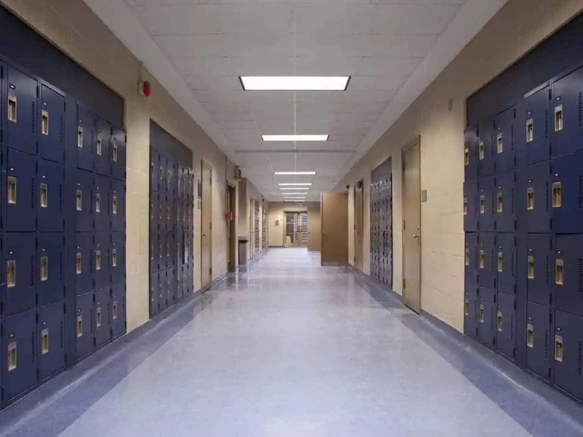 Bright finished corridor and circulation space