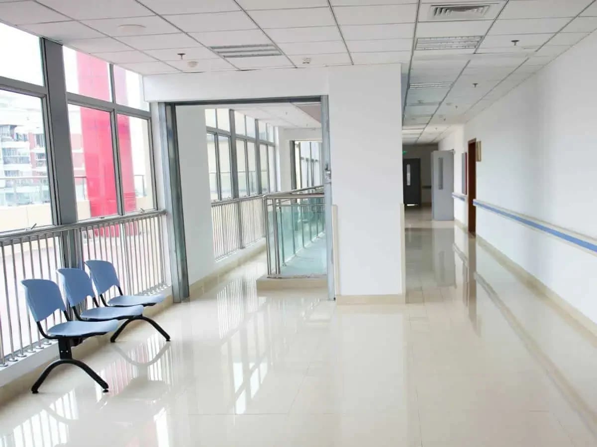 Bright finished corridor and circulation space