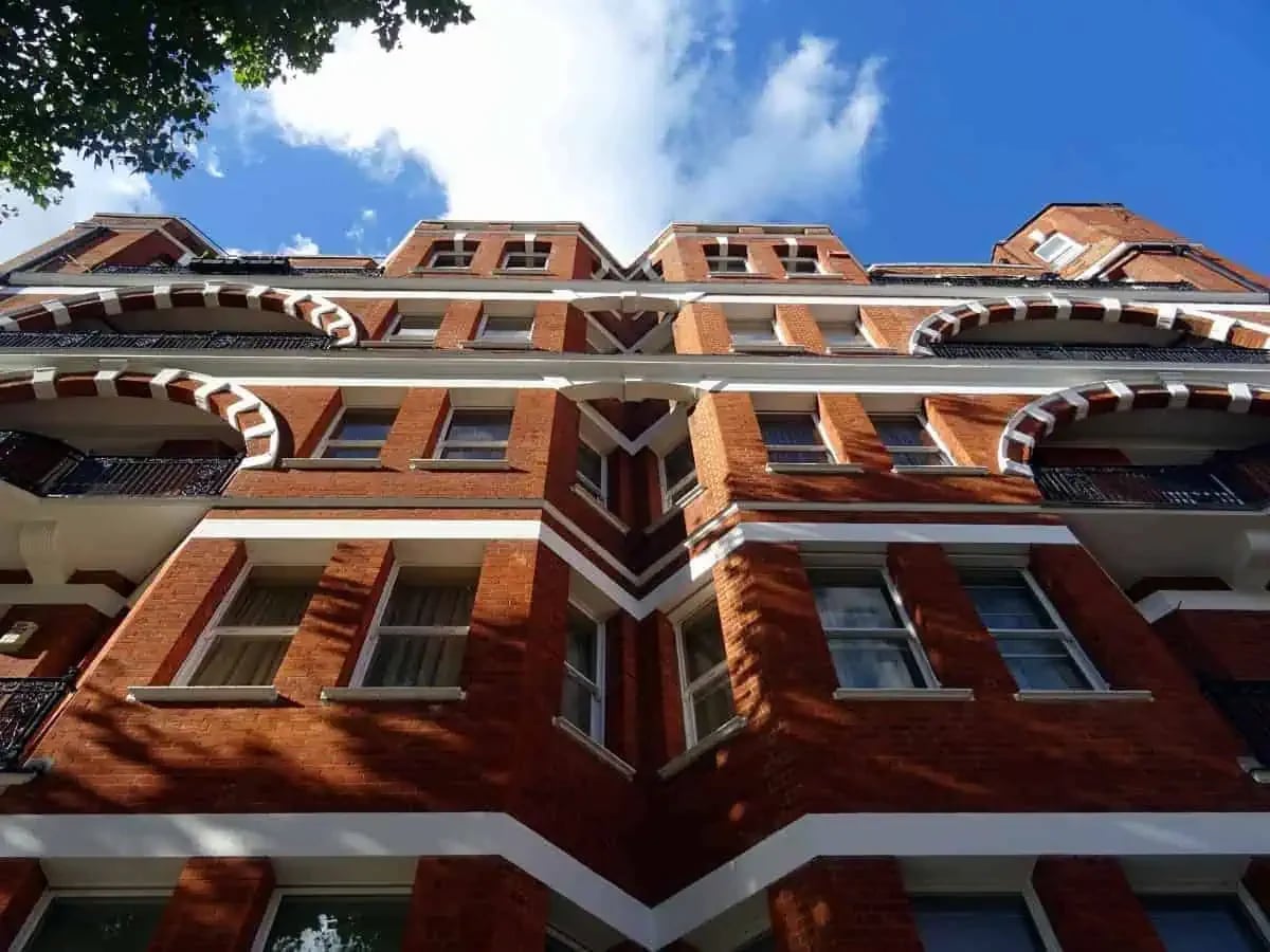 Institutional building exterior and architectural trim