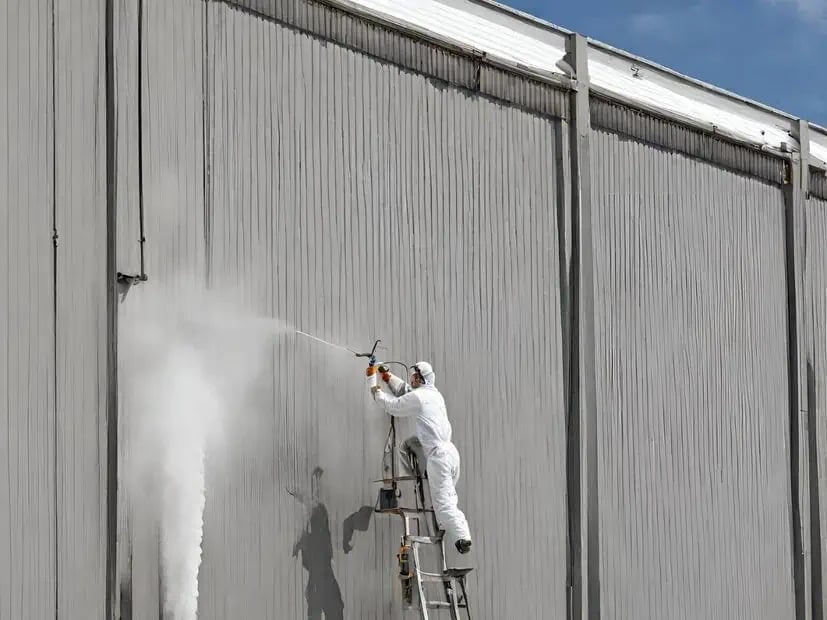 Painting professional preparing or coating commercial surfaces