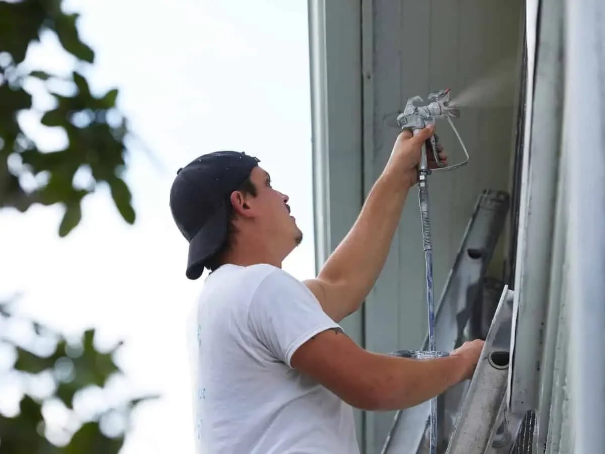 Painting professional preparing or coating commercial surfaces