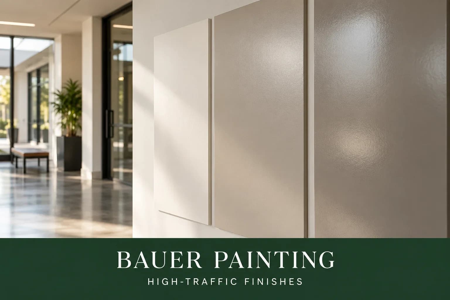 Bauer Painting guide to commercial paint finishes and maintenance in high-traffic GTA buildings