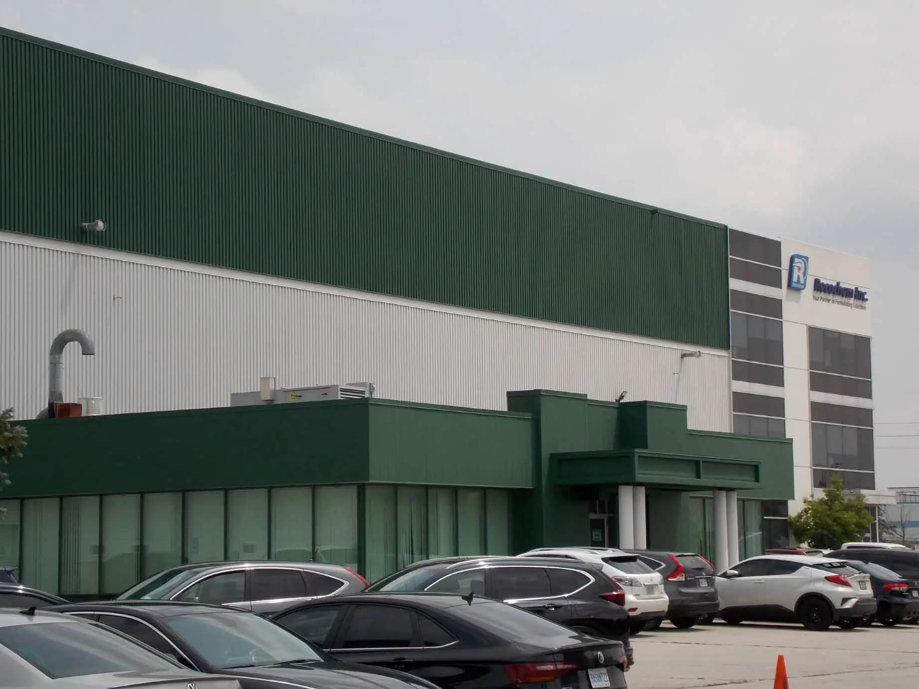 Commercial building exterior with maintained facade and siding